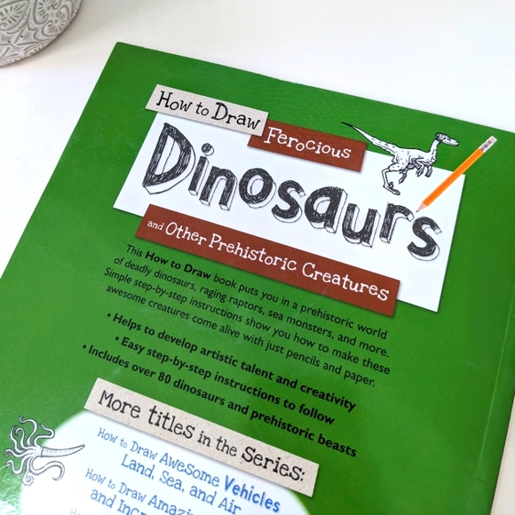 ⭐ How to Draw Ferocious Dinosaurs Prehistoric Creatures⭐ - Picture 5 of 5